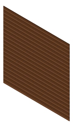 3D Presentation Image of Cladding Aluminium Knotwood Traditional Horizontal 150Shiplap Merbau