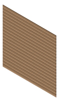 3D Presentation Image of Cladding Aluminium Knotwood Traditional Horizontal 150Shiplap NorwegianBeech