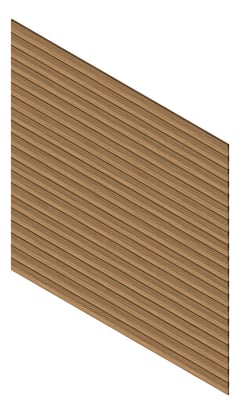 3D Presentation Image of Cladding Aluminium Knotwood Traditional Horizontal 150Shiplap SilverWattle