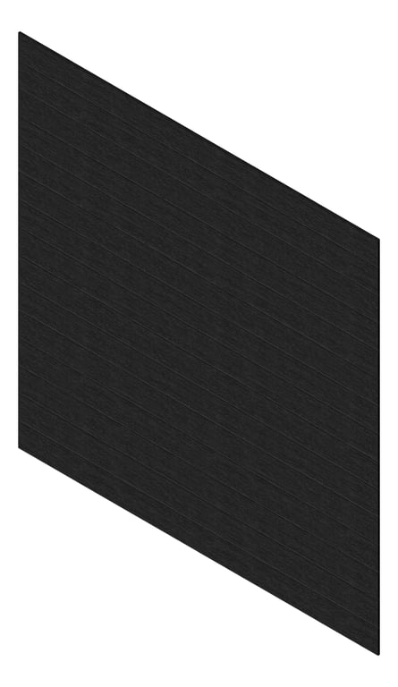 3D Presentation Image of Cladding Aluminium Knotwood Traditional Horizontal 200Flat BlackWenge