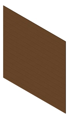 3D Presentation Image of Cladding Aluminium Knotwood Traditional Horizontal 200Flat Chestnut
