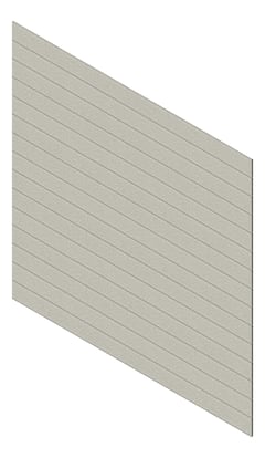 3D Presentation Image of Cladding Aluminium Knotwood Traditional Horizontal 200Flat Concrete