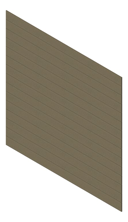 3D Presentation Image of Cladding Aluminium Knotwood Traditional Horizontal 200Flat Driftwood