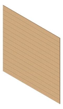 3D Presentation Image of Cladding Aluminium Knotwood Traditional Horizontal 200Flat Hinoki