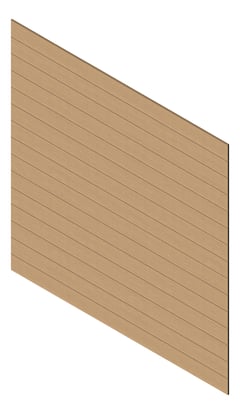 3D Presentation Image of Cladding Aluminium Knotwood Traditional Horizontal 200Flat NordicOak
