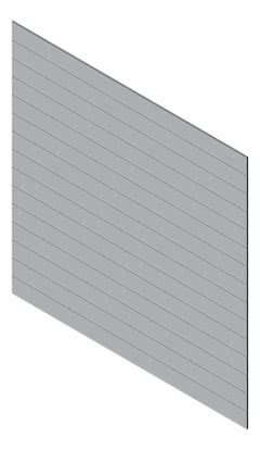3D Presentation Image of Cladding Aluminium Knotwood Traditional Horizontal 200Flat Silver
