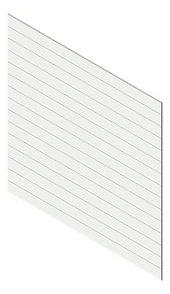 3D Presentation Image of Cladding Aluminium Knotwood Traditional Horizontal 200Flat White