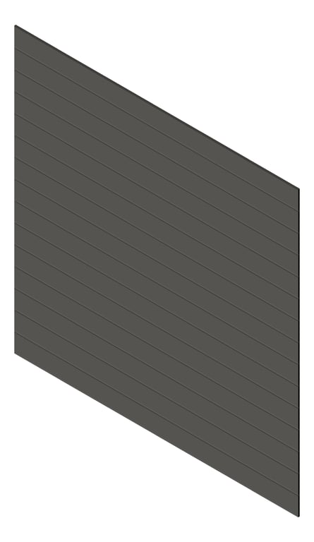 3D Presentation Image of Cladding Aluminium Knotwood Traditional Horizontal 200Flat WoodlandGrey