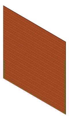 3D Presentation Image of Cladding Aluminium Knotwood Traditional Horizontal 200Shadowline AmberRust