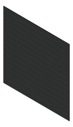 3D Presentation Image of Cladding Aluminium Knotwood Traditional Horizontal 200Shadowline Black