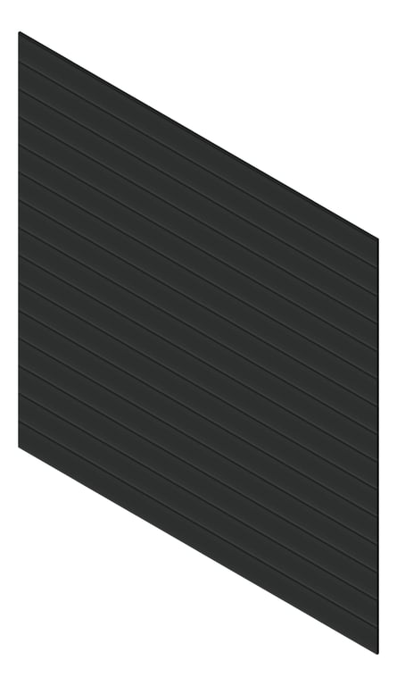 3D Presentation Image of Cladding Aluminium Knotwood Traditional Horizontal 200Shadowline Black