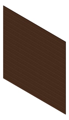 3D Presentation Image of Cladding Aluminium Knotwood Traditional Horizontal 200Shadowline PacificTeak