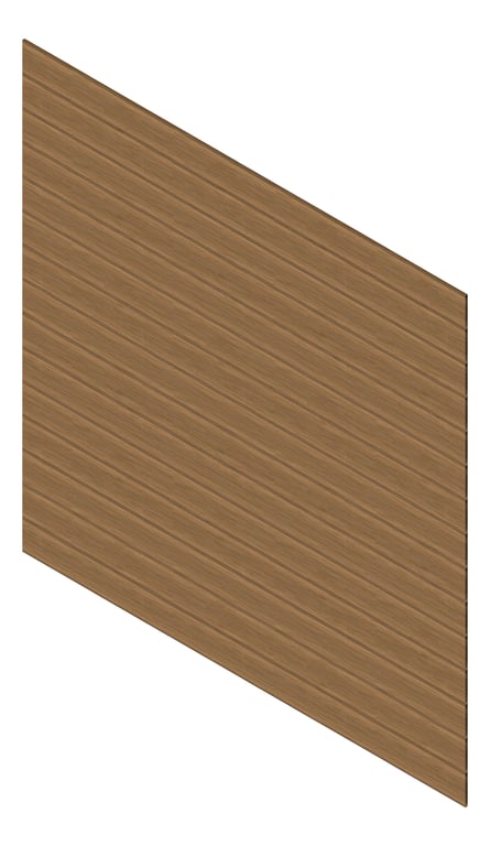 3D Presentation Image of Cladding Aluminium Knotwood Traditional Horizontal 200Shadowline SilverWattle