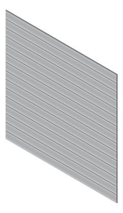 3D Presentation Image of Cladding Aluminium Knotwood Traditional Horizontal 200Shadowline Silver