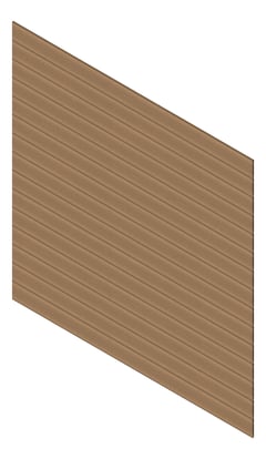 3D Presentation Image of Cladding Aluminium Knotwood Traditional Horizontal 200Shadowline Sycamore