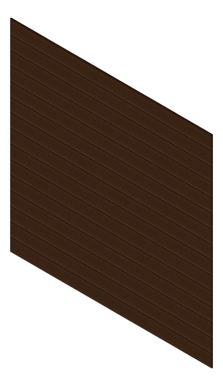 3D Presentation Image of Cladding Aluminium Knotwood Traditional Horizontal 200Shadowline TeakBrown