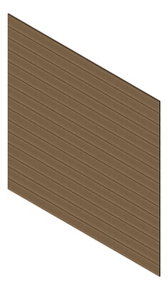 3D Presentation Image of Cladding Aluminium Knotwood Traditional Horizontal 200Shadowline WhiteAsh