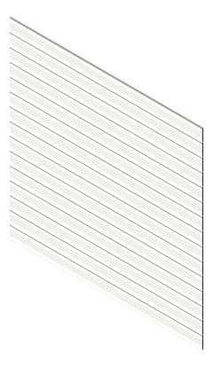 3D Presentation Image of Cladding Aluminium Knotwood Traditional Horizontal 200Shadowline White