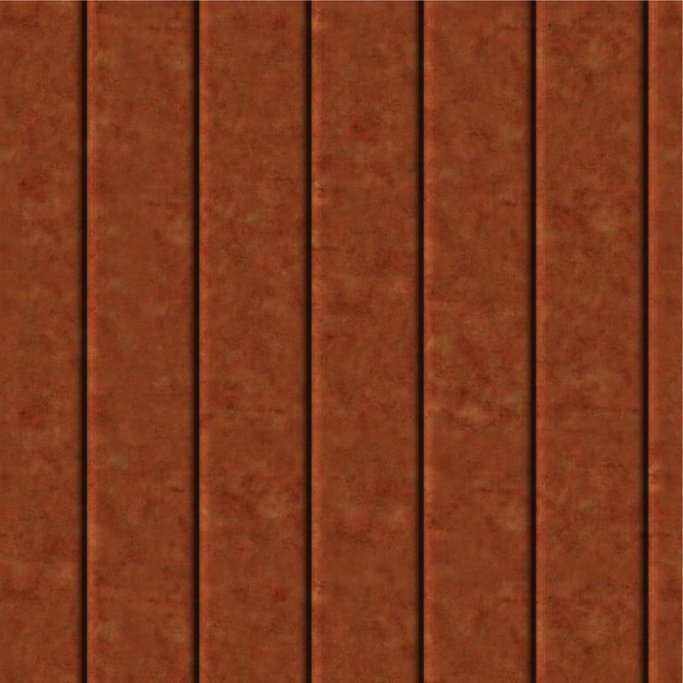 Navigate to Cladding Aluminium Knotwood Traditional Vertical 100Flat AmberRust