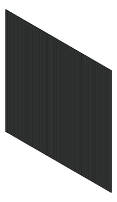 3D Presentation Image of Cladding Aluminium Knotwood Traditional Vertical 100Flat Black