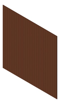 3D Presentation Image of Cladding Aluminium Knotwood Traditional Vertical 100Flat BushCherry