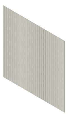 3D Presentation Image of Cladding Aluminium Knotwood Traditional Vertical 100Flat Concrete