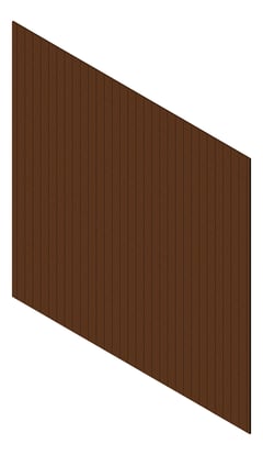 3D Presentation Image of Cladding Aluminium Knotwood Traditional Vertical 100Flat Merbau