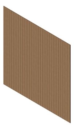3D Presentation Image of Cladding Aluminium Knotwood Traditional Vertical 100Flat NorwegianBeech