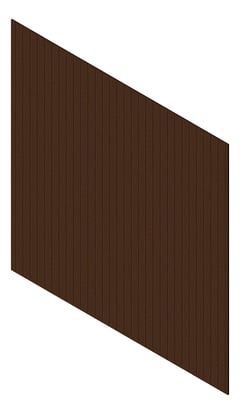 3D Presentation Image of Cladding Aluminium Knotwood Traditional Vertical 100Flat PacificTeak
