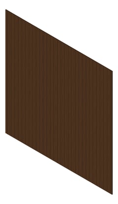 3D Presentation Image of Cladding Aluminium Knotwood Traditional Vertical 100Flat RedWood