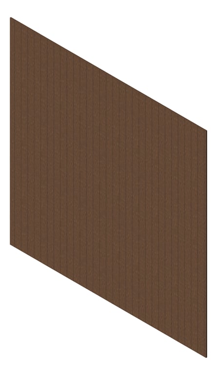 3D Presentation Image of Cladding Aluminium Knotwood Traditional Vertical 100Flat RoyalOak