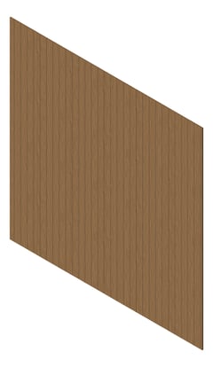 3D Presentation Image of Cladding Aluminium Knotwood Traditional Vertical 100Flat SilverWattle
