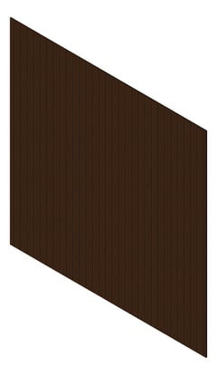 3D Presentation Image of Cladding Aluminium Knotwood Traditional Vertical 100Flat TeakBrown