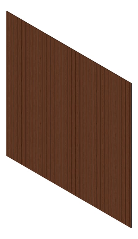 3D Presentation Image of Cladding Aluminium Knotwood Traditional Vertical 100Flat WesternRedCedar