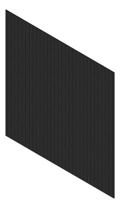 3D Presentation Image of Cladding Aluminium Knotwood Traditional Vertical 100Shadowline BlackCedar