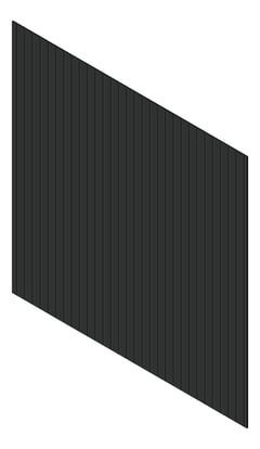 3D Presentation Image of Cladding Aluminium Knotwood Traditional Vertical 100Shadowline Black