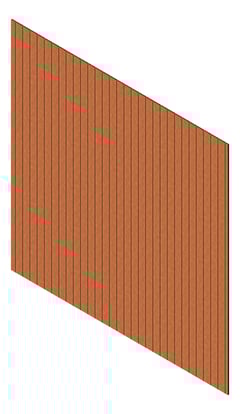 3D Presentation Image of Cladding Aluminium Knotwood Traditional Vertical 100Shadowline BronzeRust