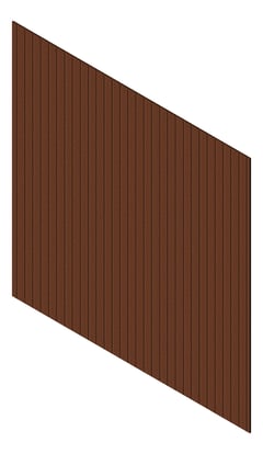 3D Presentation Image of Cladding Aluminium Knotwood Traditional Vertical 100Shadowline BushCherry