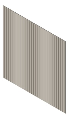 3D Presentation Image of Cladding Aluminium Knotwood Traditional Vertical 100Shadowline Dune