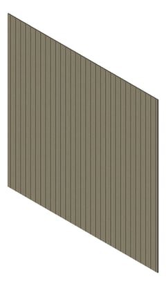 3D Presentation Image of Cladding Aluminium Knotwood Traditional Vertical 100Shadowline GreyAsh