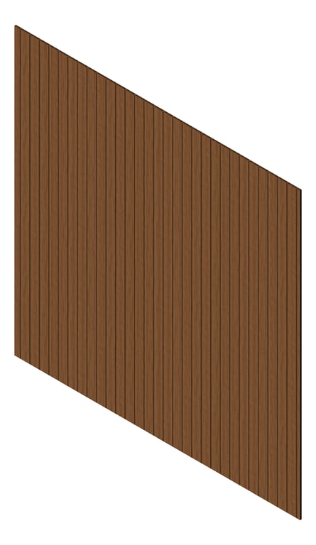 3D Presentation Image of Cladding Aluminium Knotwood Traditional Vertical 100Shadowline LightOak