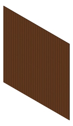 3D Presentation Image of Cladding Aluminium Knotwood Traditional Vertical 100Shadowline Merbau