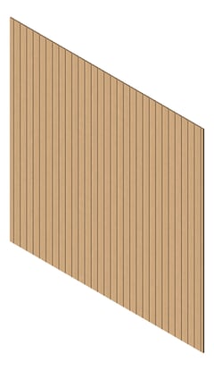 3D Presentation Image of Cladding Aluminium Knotwood Traditional Vertical 100Shadowline NordicOak