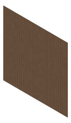 3D Presentation Image of Cladding Aluminium Knotwood Traditional Vertical 100Shadowline QueenslandWalnut