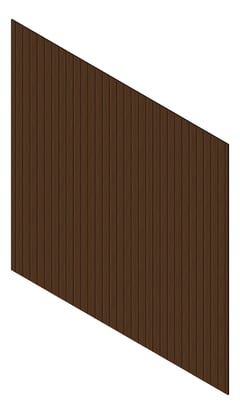3D Presentation Image of Cladding Aluminium Knotwood Traditional Vertical 100Shadowline RedWood
