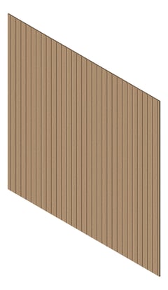 3D Presentation Image of Cladding Aluminium Knotwood Traditional Vertical 100Shadowline Spruce