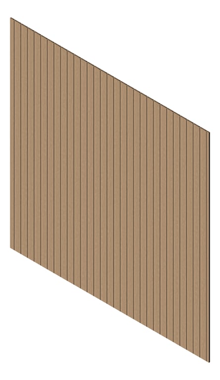 3D Presentation Image of Cladding Aluminium Knotwood Traditional Vertical 100Shadowline Spruce