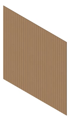 3D Presentation Image of Cladding Aluminium Knotwood Traditional Vertical 100Shadowline Sycamore