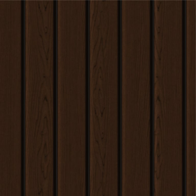 Cladding Aluminium Knotwood Traditional Vertical 100Shadowline TeakBrown