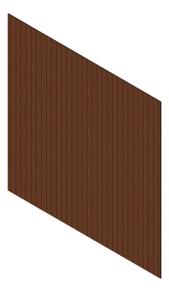 3D Presentation Image of Cladding Aluminium Knotwood Traditional Vertical 100Shadowline WesternRedCedar